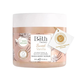 The Bath Factory Sweet Vanilla Shea Body Scrub - Tui Beauty
