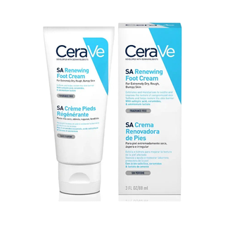 CeraVe SA Renewing Foot Cream 88ml, retail packaging, front view