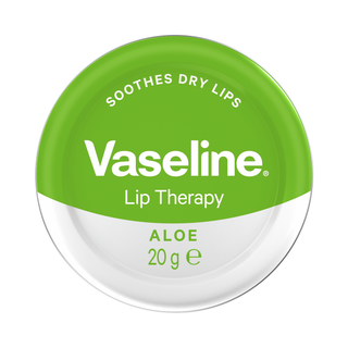 Vaseline Lip Therapy Aloe 20g tin, front view