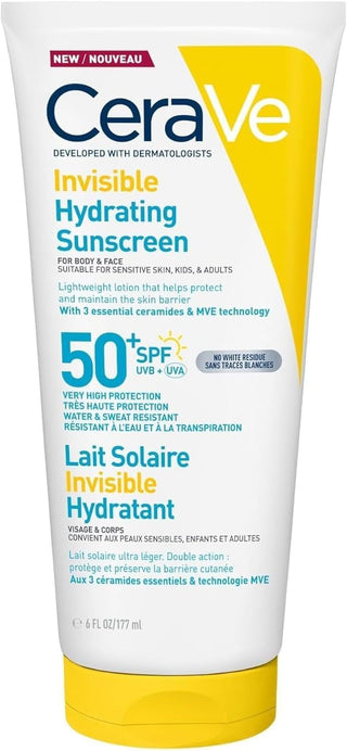CeraVe Invisible Hydrating Sunscreen SPF 50+ 177ml