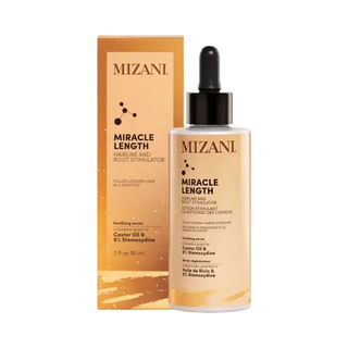 Mizani Miracle Length Hairline and Root Stimulator 90ml, retail packaging, front view