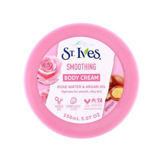 St. Ives Smoothing Rose Water & Argan Oil Body Cream - 150ml