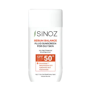 Sinoz Sunscreen Sebum Balance Fluid SPF 50+, front view