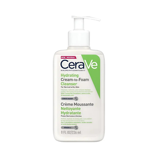 CeraVe Hydrating Cream-to-Foam Cleanser 236ml, front view