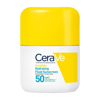 CeraVe Invisible Hydrating Fluid Sunscreen SPF 50+ 50ml, front view