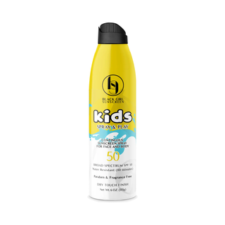 Black Girl Kids Sunscreen Spray & Play SPF 50, front view