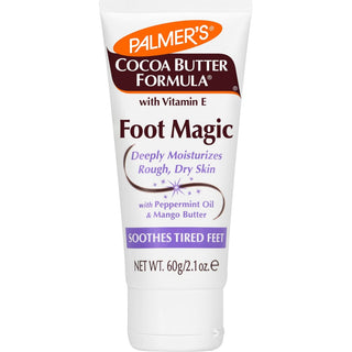 Palmer's Cocoa Butter Formula Foot Magic moisturising cream 60g, older purple-label packaging, front view