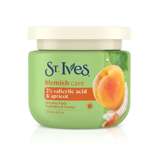 St. Ives Blemish Care 2% Salicylic Acid & Apricot Creamy Scrub 300g jar, front view